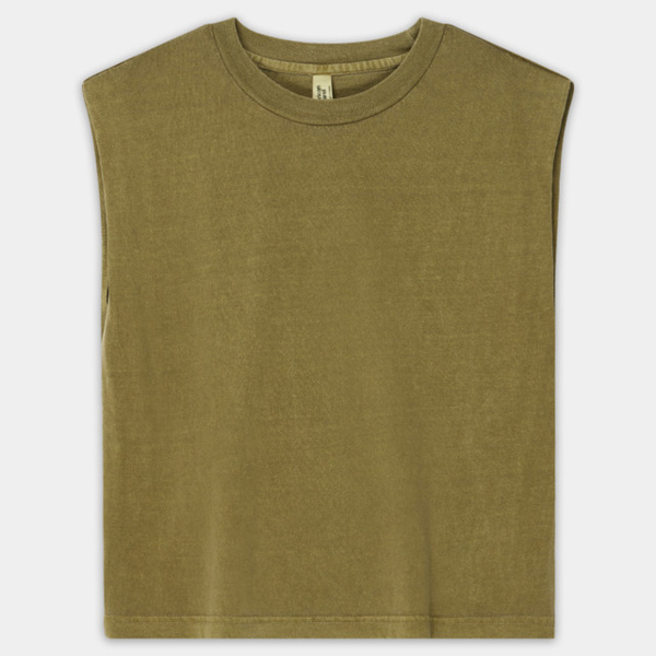 Women's Garment Dyed Muscle Tee Thumbnail
