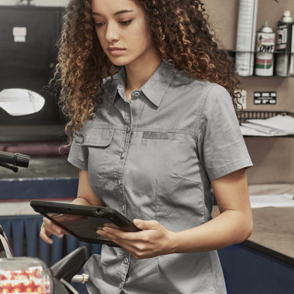 Womens Lightweight Tradie Short Sleeve Shirt Thumbnail