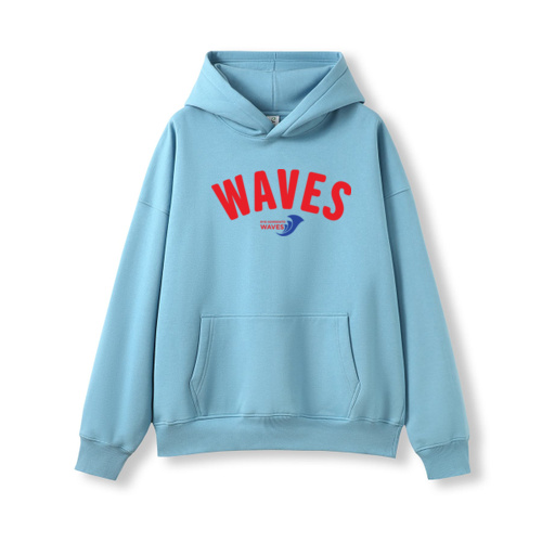 Waves Oversized Hoodie ~ Blue Thumbnail