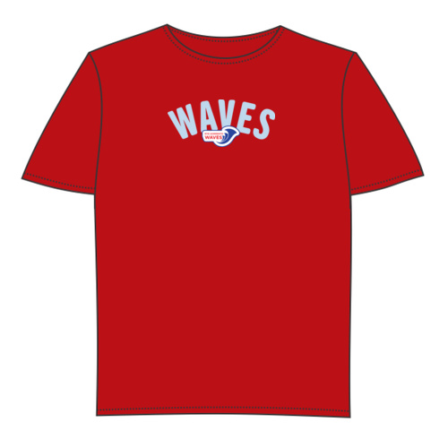Waves Red Tee Thumbnail